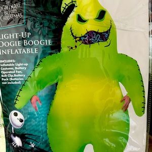 EUC Disney’s The Nightmare Before Christmas Oogie Boogie light up inflatable